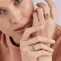 Ring Annamaria Cammilli Woman Dune in White Gold Diamante 0.27 Ct GAN0778W - GAN0778W